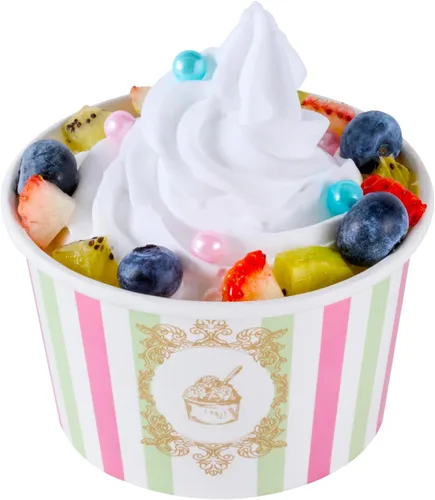 Miniatura 93 de Coppetta - Vasos de postre de 5 onzas, 50 tazas desechables para helado, tapas se venden por separado, cuencos de yogur congelado resistentes