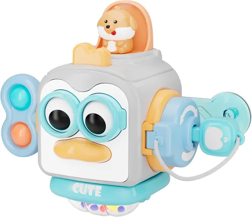Miniatura 7 de OSIMILY Juguetes para niños de 1 año, juguetes Montessori de cubo ocupado para niños de 1 año en adelante, juguetes sensoriales para niños de 1 a 3