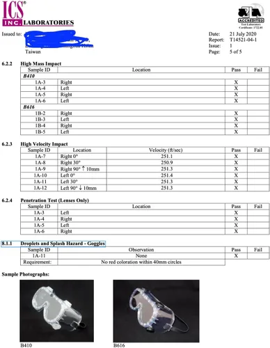 Miniatura 4 de Lente clara ventilada indirecta de las gafas de seguridad de la seguridad, estándar ANSI Z87.1 D3