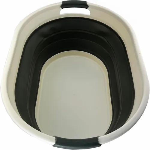 SAMMART Cesta plegable de plástico para lavandería de 39L (10.3 galones), tina de lavado plegable, fácil almacenamiento y ahorro desplegable