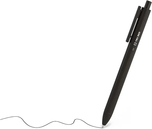 Miniatura 3 de TRU RED Bolígrafos de gel retráctiles, punta fina de 0.020 in, tinta negra, paquete de 24 bolígrafos de secado rápido para una escritura precisa