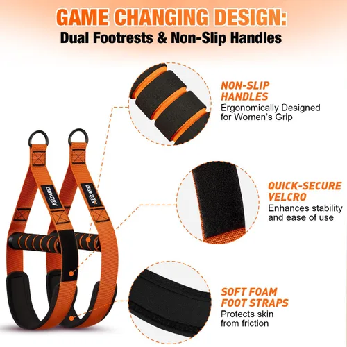 Miniatura 6 de Pull Up Assistance Bands for Women, Heavy Duty Resistance Bands with Handles, Exercise Band with Door Anchor, Workout Band Set for Pull Up Bar, Full