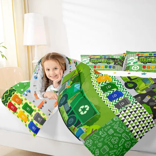Miniatura 3 de Juegos de Edredón de Bombero Tamaño Twin para Niños, Adultos y Adolescentes, Juego de Ropa de Cama con Patrón de Insignia de Bombero y Llama