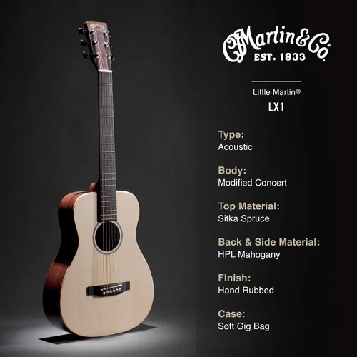 Miniatura 5 de Martin LX1 Little Martin - Natural