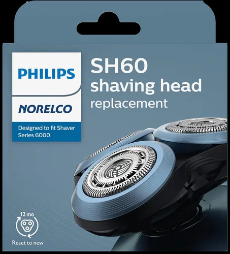 Miniatura 10 de Cabezales de afeitado Philips Norelco genuinos SH60/72 compatibles con la serie de afeitadoras Norelco 6000