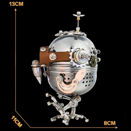 Miniatura 5 de LOCHE Rompecabezas de metal 3D, kits de modelo de metal 3D, modelo mecánico Steampunk, rompecabezas 3D, 110 piezas + rompecabezas láser 3D