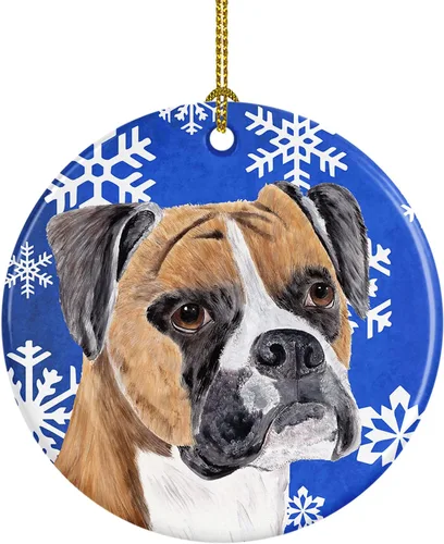 Miniatura 44 de Caroline's Treasures Cavalier Spaniel - Adorno de cerámica para colgar en el árbol de Navidad, para el hogar, Navidad, fiestas, regalo, 3 pulgadas