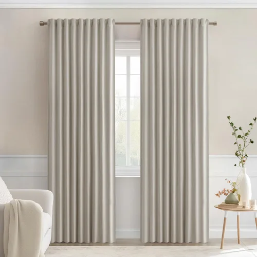 Miniatura 89 de MIULEE Cortinas opacas con pestaña trasera de 63 pulgadas de largo, juego de 2 paneles para sala de estar, dormitorio, privacidad, bolsillo
