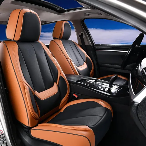 Miniatura 81 de Coverado Juego completo de fundas de asiento de automóvil, fundas de asiento para automóviles, fundas de asiento de coche beige para asientos