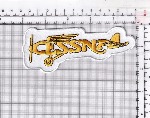Miniatura 2 de Parche Cessna® (1950-1970) - Parte trasera de plástico/coser, 5 pulgadas, con licencia