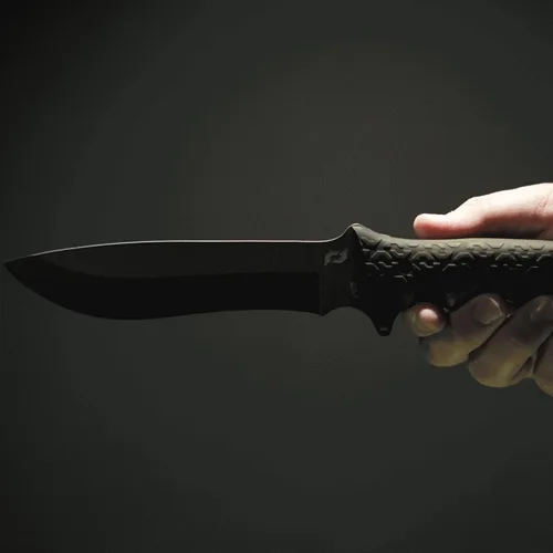 Miniatura 5 de Navaja SCHRADE SCHF9 para supervivencia extrema con punta curva y mango de TPE