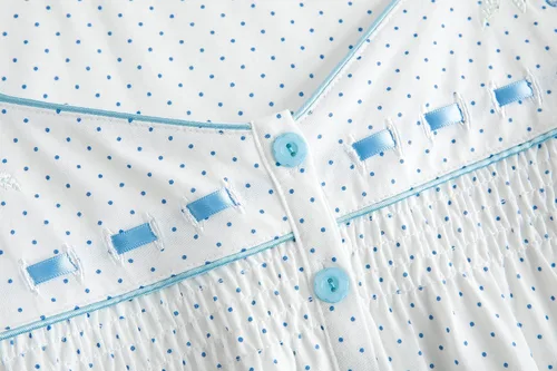 Miniatura 9 de Keyocean - Camisón para mujer, 100% algodón, suave, cálido, cómodo, ropa de dormir y descanso para otoño e invierno