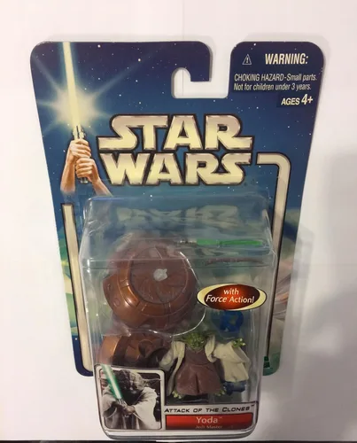 Miniatura 2 de Star Wars, 2002 Saga Collection, figura de acción Yoda Jedi #23, 3.75 pulgadas