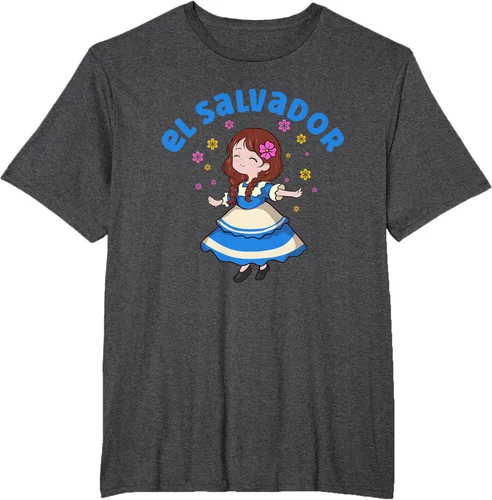 Miniatura 17 de Camiseta de mujer hispana con bandera salvadoreña de El Salvador Orgullosa, Negro