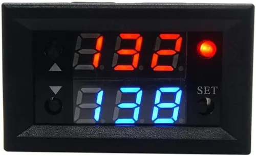 Taidacent 2 unids 12V 20A Relé Temporización Retraso Repetición Ciclo Temporizador Relé Pantalla LED Dual Digital Temporizador Relé Interruptor de