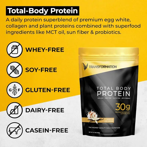 Miniatura 5 de Transformation Vanilla & Chocolate Protein Powder Super Greens Superfood Green Juice Powder Polvo de péptidos de colágeno hidrolizados