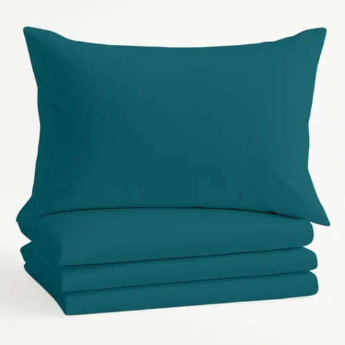 Miniatura 21 de Comfort Beddings Juego de 4 fundas de almohada estándar, 100% algodón orgánico, 600 hilos, fundas de almohada de algodón marrón de alta calidad