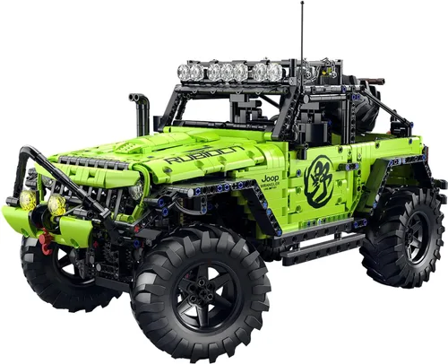 Miniatura 7 de Chodia Juego de construcción de camiones todoterreno con control remoto 1:8, autos Wrangler grandes RC 4x4 con aplicación móvil para adultos, niños