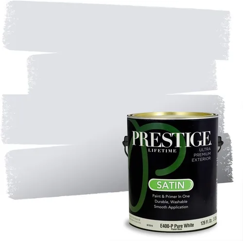 Miniatura 80 de Prestige Paints. - Base y pintura para exteriores en un solo galón, 1 galón. plano, comparable con Sherwin Williams Topsail. SW6799-PCM