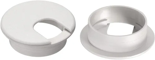 Miniatura 9 de uxcell Cubierta para agujero para cable, 1-3/8 pulgadas de plástico para escritorio, ojales para oficina, PC, organizador de cables, 10