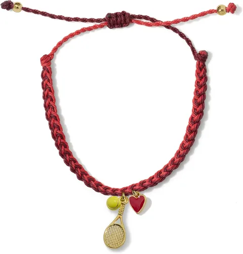 Miniatura 4 de GIMMEDAT Pulsera de raqueta de tenis, pulsera de oro, impermeable, ajustable, joyería de amistad, equipos de regalo