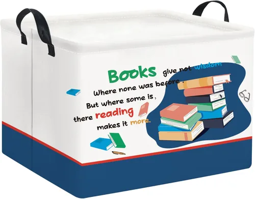 Miniatura 8 de Cesta rectangular de almacenamiento para niños, cesta de almacenamiento para bebés con asas para la cocina del hogar, lindo organizador de juguetes