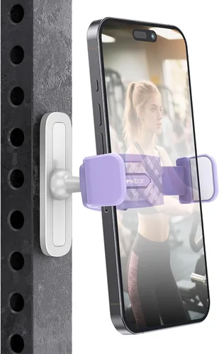 Miniatura 13 de APPS2Car [Paquete de 2] Soporte magnético para teléfono de gimnasio, ajustable en 360°, compatible con teléfonos inteligentes de 4.7 a 6.5 pulgadas
