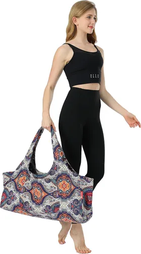 Miniatura 3 de Aozora Bolsa para esterilla de yoga grande con bolsillos para tapetes con bolsillos de almacenamiento multifuncionales, ligera y duradera