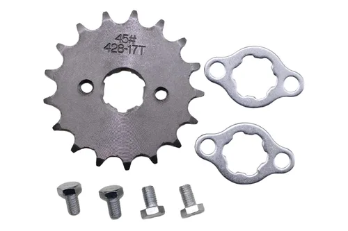 Miniatura 6 de Trkimal Motocicleta 428-10T Piñón delantero de 0.669 in para motocicleta de 50 cc, 70 cc, 90 cc, 110 cc, 125 cc, motocross, mini bicicleta, TaoTao