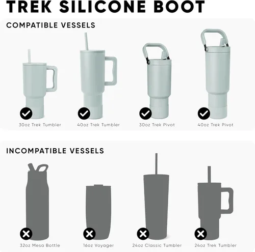 Miniatura 2 de Simple Modern Bota para Vaso de 40 oz con Asa Funda de Silicona Antideslizante con Protector de Fondo Para Vaso de Viaje de 40oz Colección