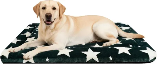 Miniatura 50 de Tapete de Cama para Perro - Tapetes de Cama Reversibles para Jaula de Perro, Suave y Transpirable, Almohadilla para Perrera, Cama de Jaula Duradera