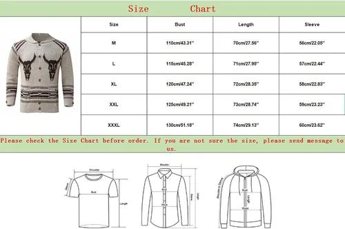 Miniatura 3 de Suéter clásico de cuello redondo con estampado de cabeza de toro para hombre, suéter casual de ajuste delgado, suéter de punto, abrigo tecnológico