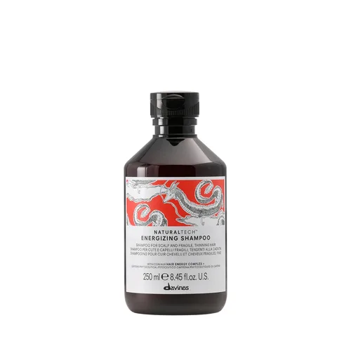 Davines Naturaltech Champú ENERGIZING Limpieza suave y protección para cabello frágil o adelgazante, revitaliza y energiza el cuero cabelludo