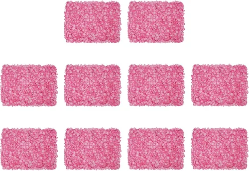Miniatura 15 de Panel de pared de flores densas, 15.8 x 23.6 pulgadas por rosa blanca lechosa, decoración de telón de fondo para bodas, despedidas de soltera, baby