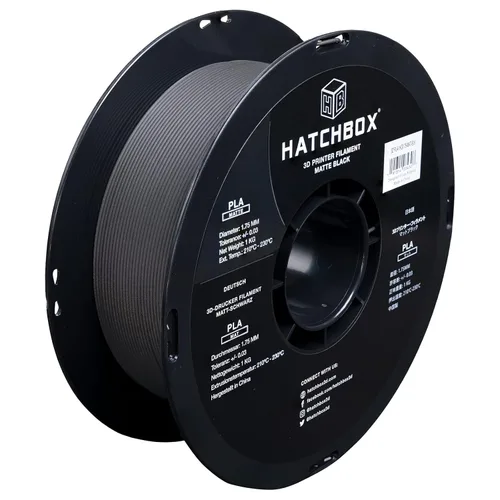 Miniatura 19 de HATCHBOX - Filamento para impresora 3D de PLA mate, precisión dimensional +/- 0.03 mm, carrete de 1 kg, 1.75 mm, color Kraft Papel kraft