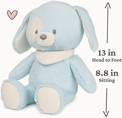 Miniatura 2 de GUND Baby Peluche de Cachorro Sostenible, Animal de Peluche Hecho de Materiales Reciclados, Regalo para Bebés y Recién Nacidos, Azul/Crema, 13
