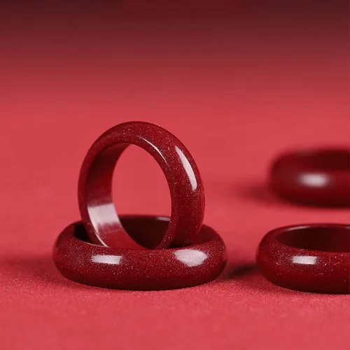 Miniatura 12 de HETICA Anillo de cinabrio de Feng Shui, anillo de cinabrio que atrae riqueza Feng Shui para hombres y mujeres, riqueza y protección, amuleto