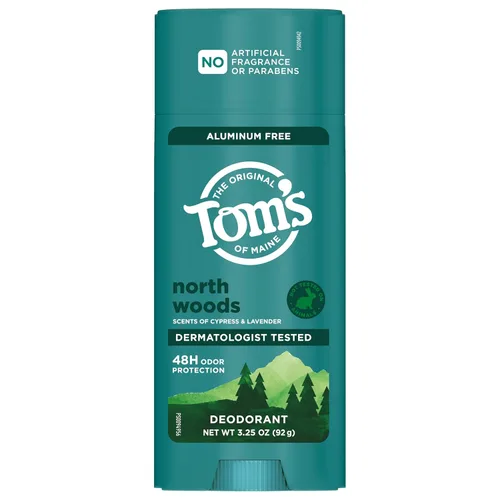 Miniatura 9 de Tom's of Maine North Woods - Desodorante natural sin aluminio para mujeres y hombres, se aplica transparente, protección contra olores y humedad