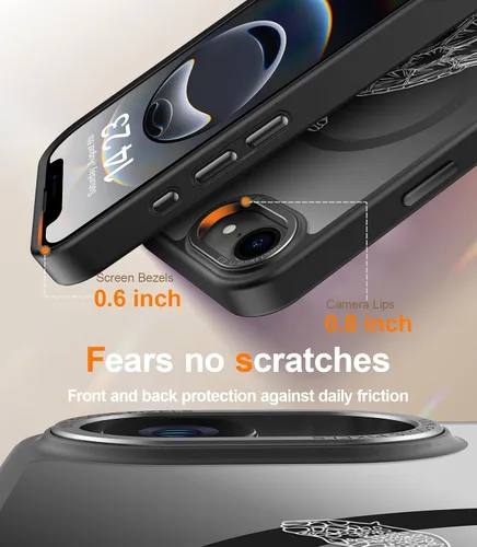 Miniatura 38 de Goodon para iPhone 15 Pro Max con protector de pantalla de privacidad, compatible con Magsafe, funda translúcida mate a prueba de golpes - Linda