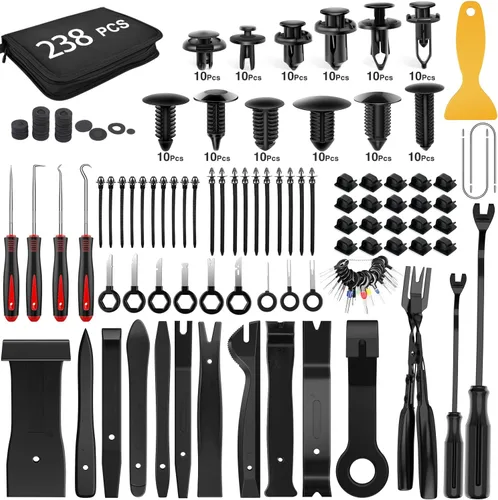 Miniatura 14 de GOOACC - Kit de 240 clips de retención a presión para automóvil, remaches de plástico y sujetadores, clips para guardabarros, paneles y tapicería