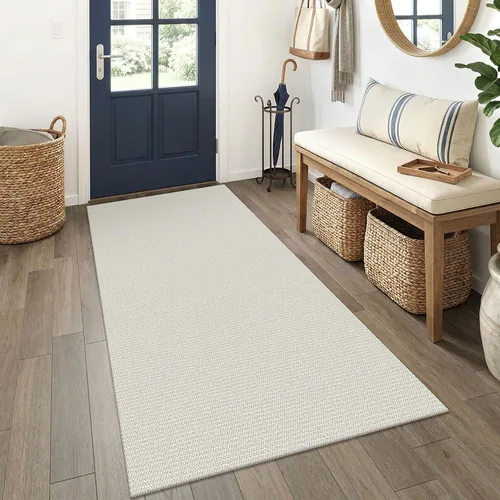 Miniatura 39 de EARTHALL Alfombra pequeña de 2 x 3 pies, lavable para entrada, antideslizante, trenzada, alfombra para puerta interior y exterior, alfombra tejida