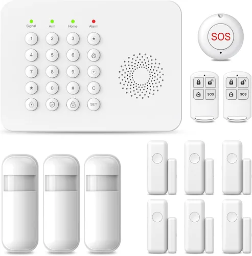 Miniatura 10 de PGST Sistema de alarma inalámbrico de seguridad para el hogar, kit de alarma antirrobo con sensores de ventana de puerta, detector de movimiento