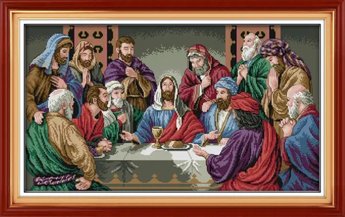 Miniatura 8 de YEESAM ART Van Gogh - Kits de punto de cruz para adultos, principiantes, cafetería, 11 unidades, estampado de bricolaje, kit de iniciación