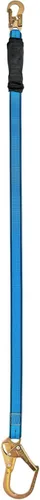 Tractel Cordón de seguridad | Modelo de pierna única absorbente de golpes | 6 pies (5.9 ft) con gancho de presión autobloqueante de 2 1/4 pulgadas