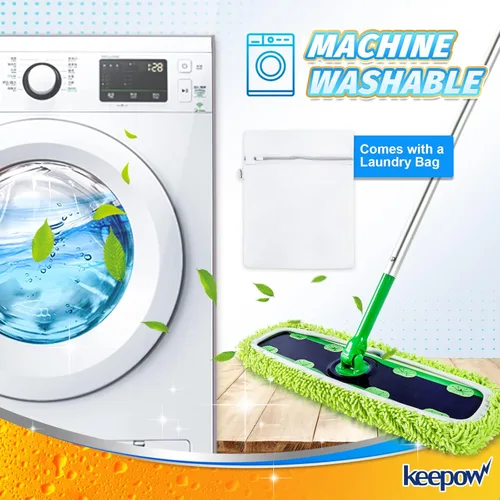 Miniatura 8 de KEEPOW Almohadillas XL reutilizables para trapeador compatibles con Swiffer XL Sweeper, paños de trapear secos extra grandes, paños de trapear