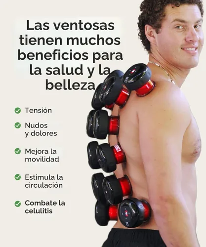 Miniatura 6 de REVO El Original - Masajeador inteligente 4 en 1 de terapia de ventosas, terapia de luz roja para alivio del dolor específico, nudos, dolores, dolor