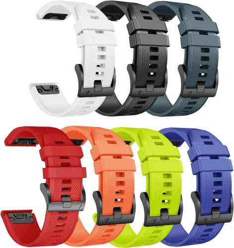 Miniatura 24 de ANCOOL para Banda de reloj Fenix 5/6/7 de 22mm de silicona suave Compatible con Garmin Fenix 5 Plus/6 Pro/8 47mm/7 Pro/Approach S60/S62