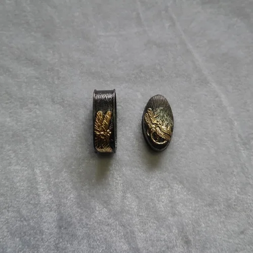 Miniatura 27 de Espada samurái japonesa KOSHIRAE – Aleación de Fuchi Kashira 01-44