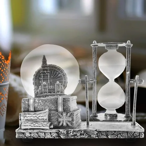 Miniatura 8 de Música Globo de Cristal Música Bola de Cristal Adorno de Arte Creativo Artesanía Decoración de Habitación Decoración de Mesa de Sala de Estar Reloj