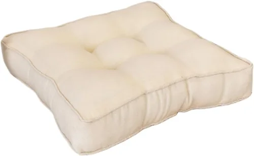 Cojín cuadrado sólido de 16 pulgadas para silla, estilo tatami, cojín antideslizante y grueso, tapete suave para silla de oficina, cocina, comedor,